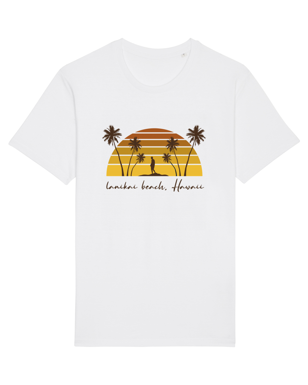 Tricou mânecă scurtă Unisex Rocker White