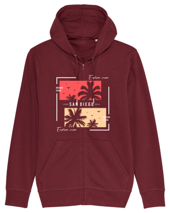 Mission Beach San Diego Burgundy