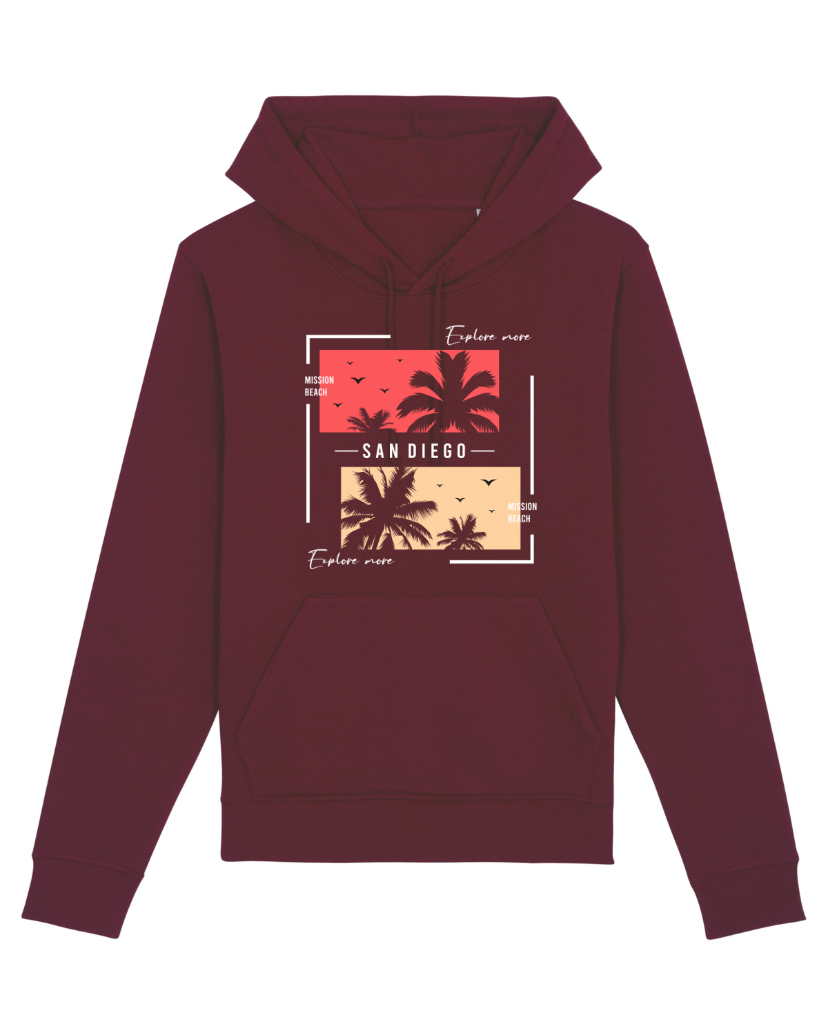 Hanorac Unisex Drummer Burgundy