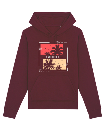 Mission Beach San Diego Burgundy
