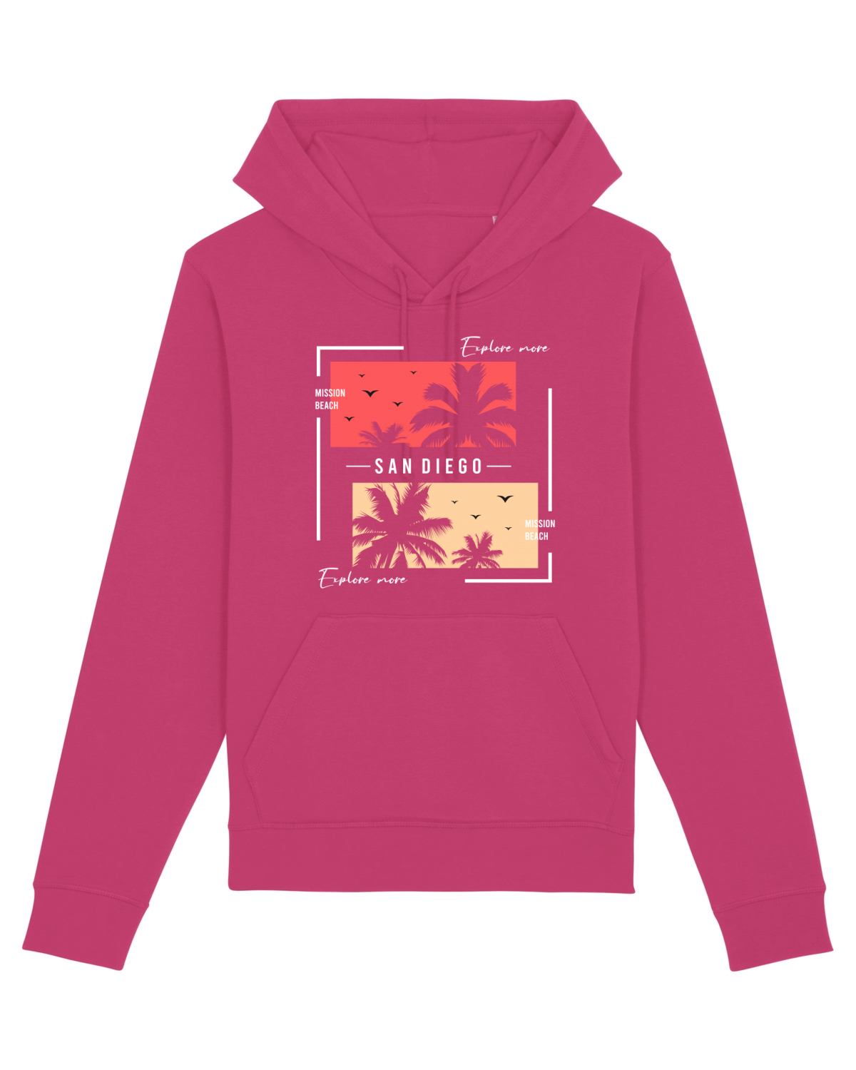 Hanorac Unisex Drummer Raspberry