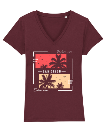 Mission Beach San Diego Burgundy