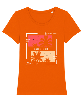 Mission Beach San Diego Bright Orange