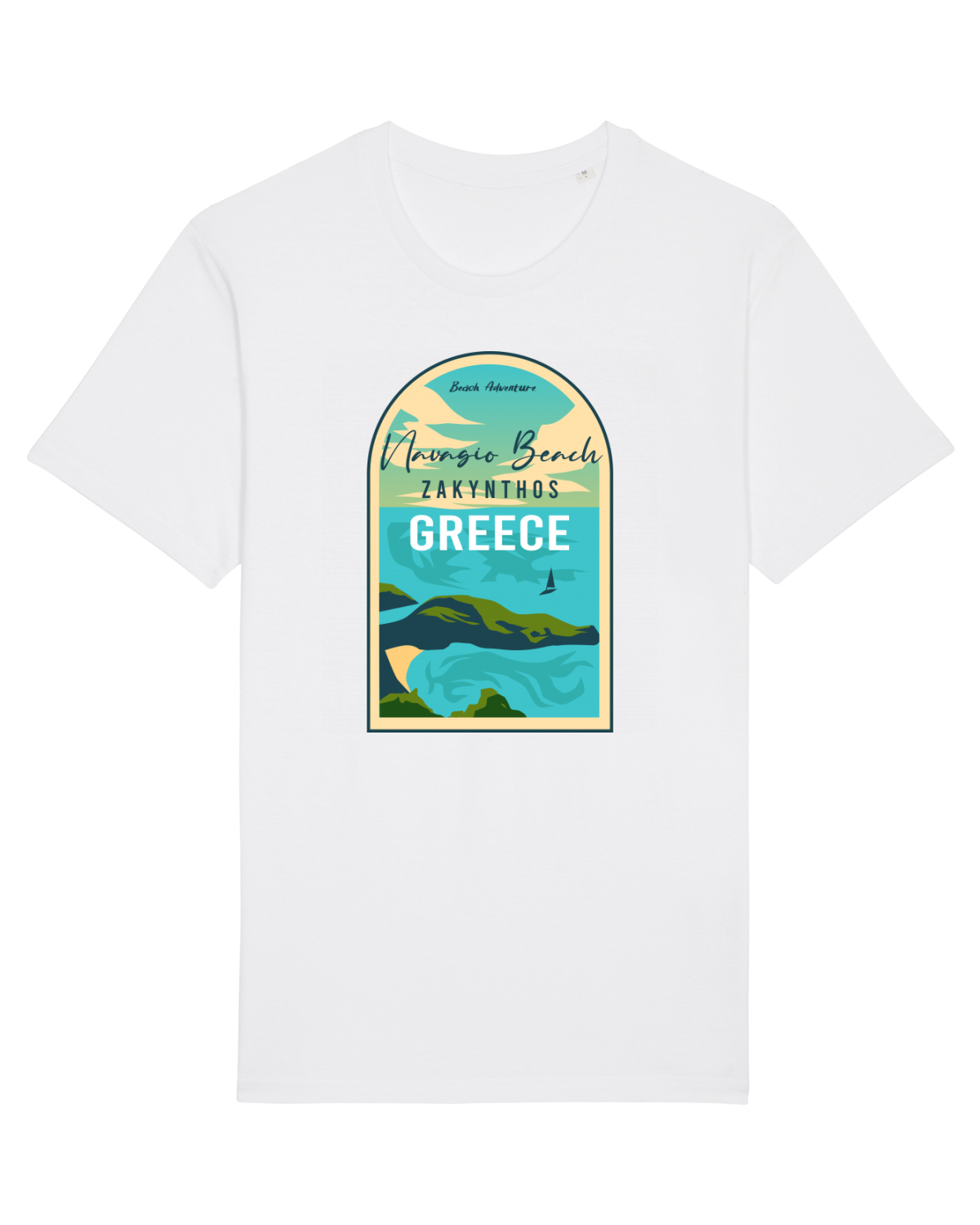 Tricou mânecă scurtă Unisex Rocker White