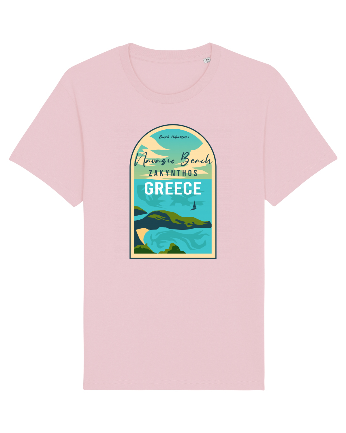 Tricou mânecă scurtă Unisex Rocker Cotton Pink