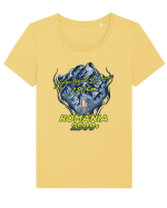 Pentru montaniarzi - Man vs mountain - Hârtopul Darei Tricou mânecă scurtă guler larg fitted Damă Expresser