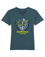 Pentru montaniarzi - Man vs mountain - Life changing experience Tricou mânecă scurtă guler V Bărbat Presenter