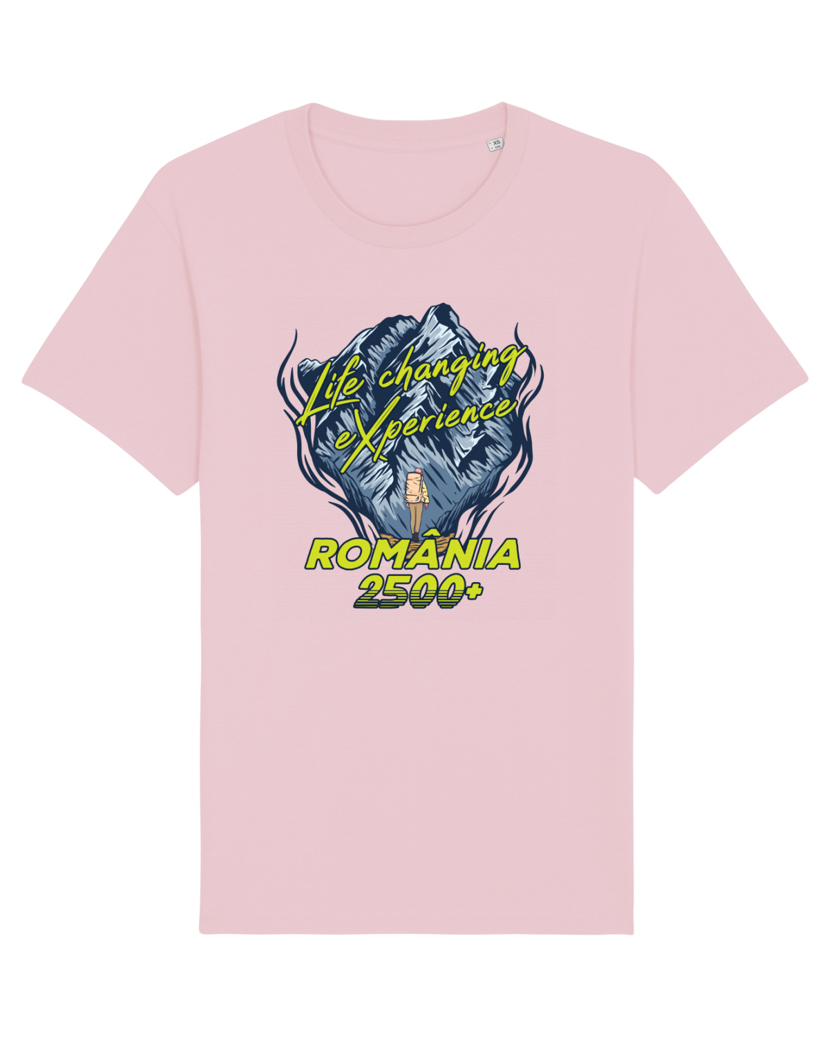Tricou mânecă scurtă Unisex Rocker Cotton Pink