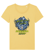 Pentru montaniarzi - Man vs mountain - Moldoveanu Tricou mânecă scurtă guler larg fitted Damă Expresser