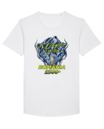 Pentru montaniarzi - Man vs mountain - Negoiu Tricou mânecă scurtă guler larg Bărbat Skater