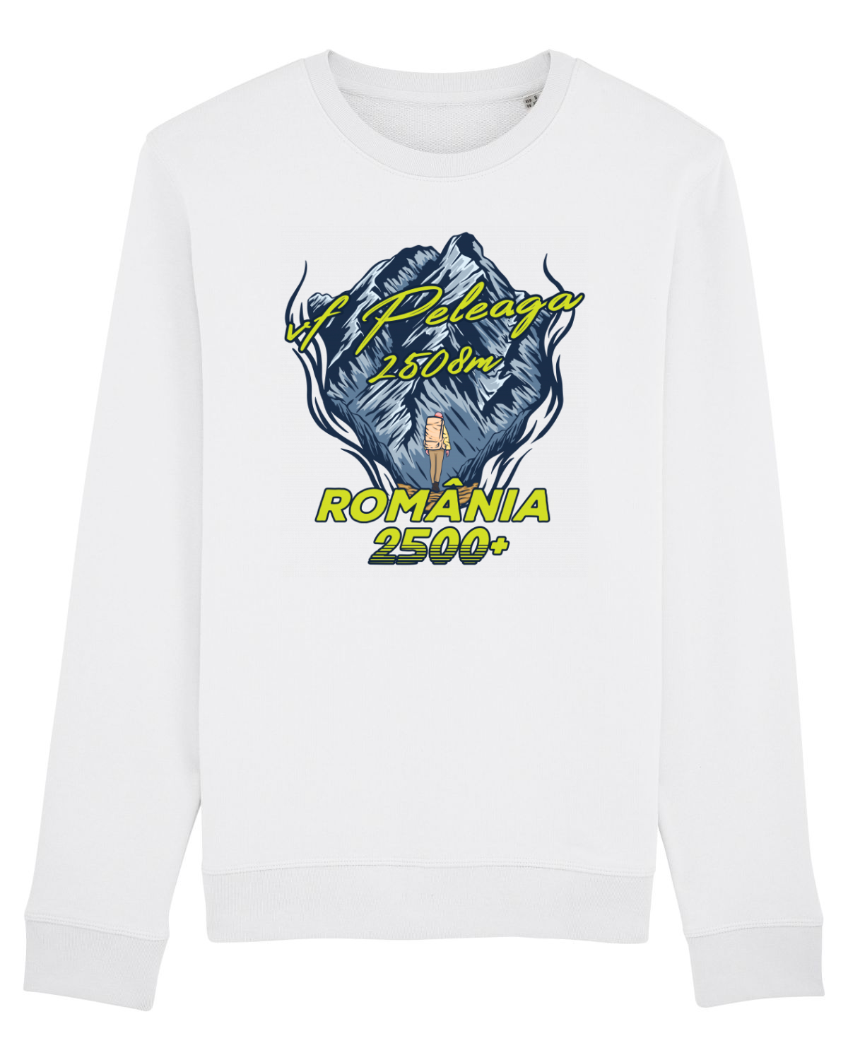 Bluză mânecă lungă Unisex Rise White