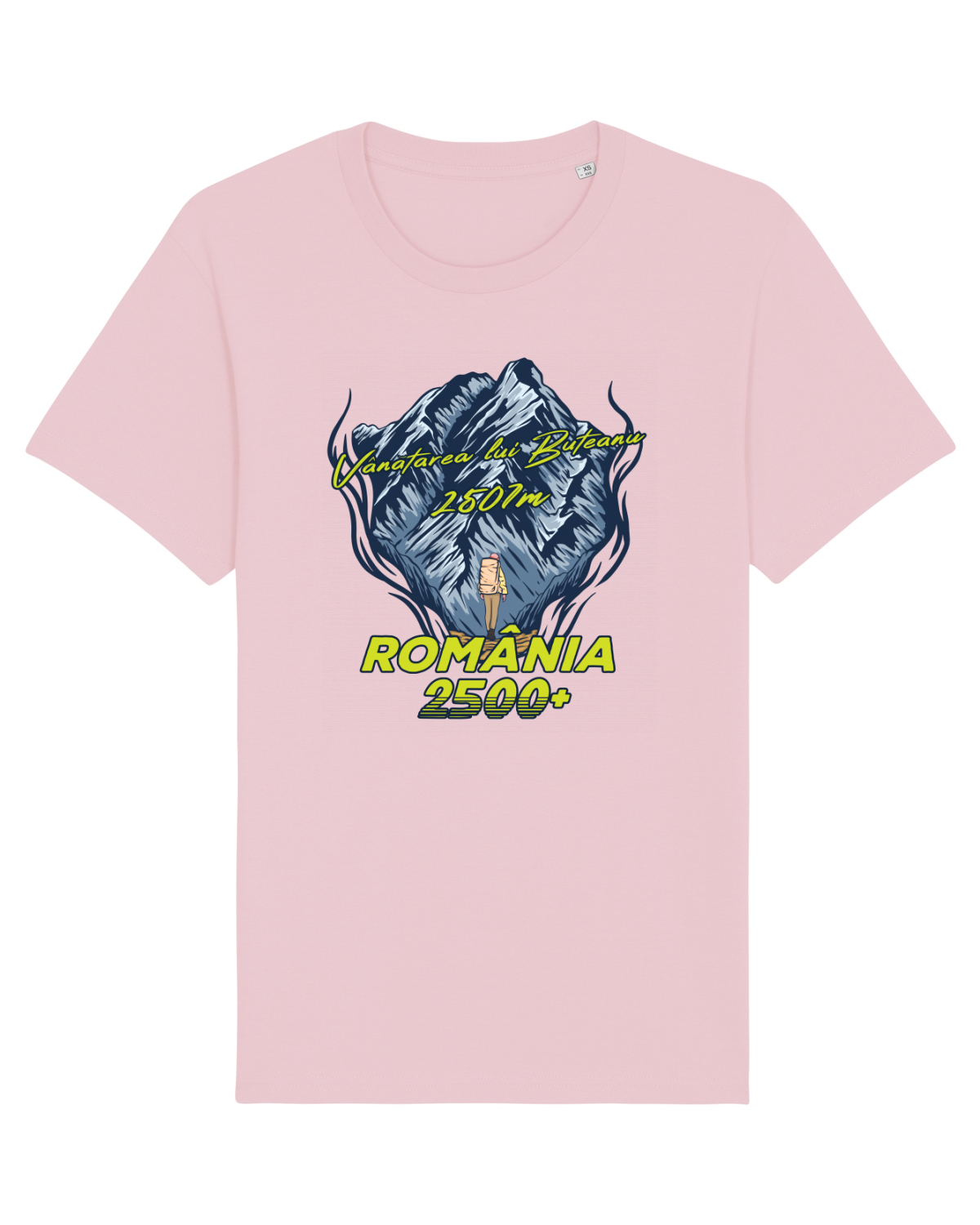 Tricou mânecă scurtă Unisex Rocker Cotton Pink
