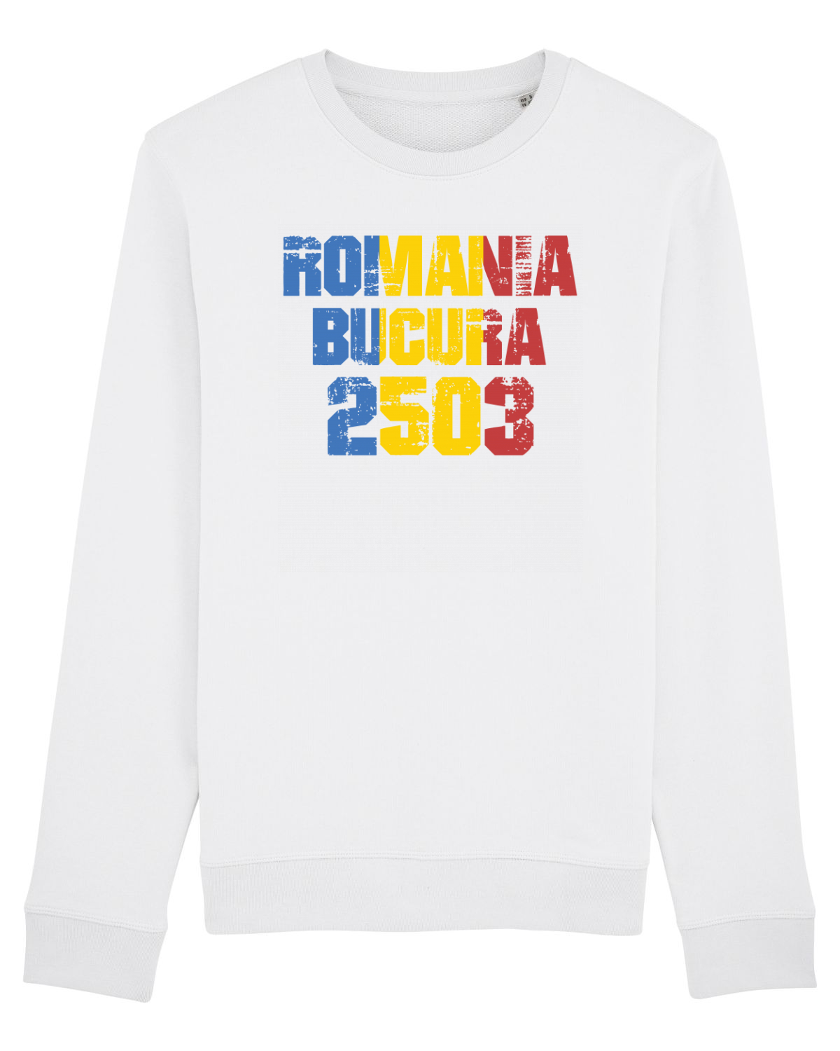 Bluză mânecă lungă Unisex Rise White