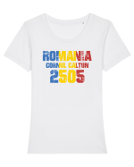 Pentru montaniarzi - Romania 2500 - Cornul Călțun Tricou mânecă scurtă guler larg fitted Damă Expresser
