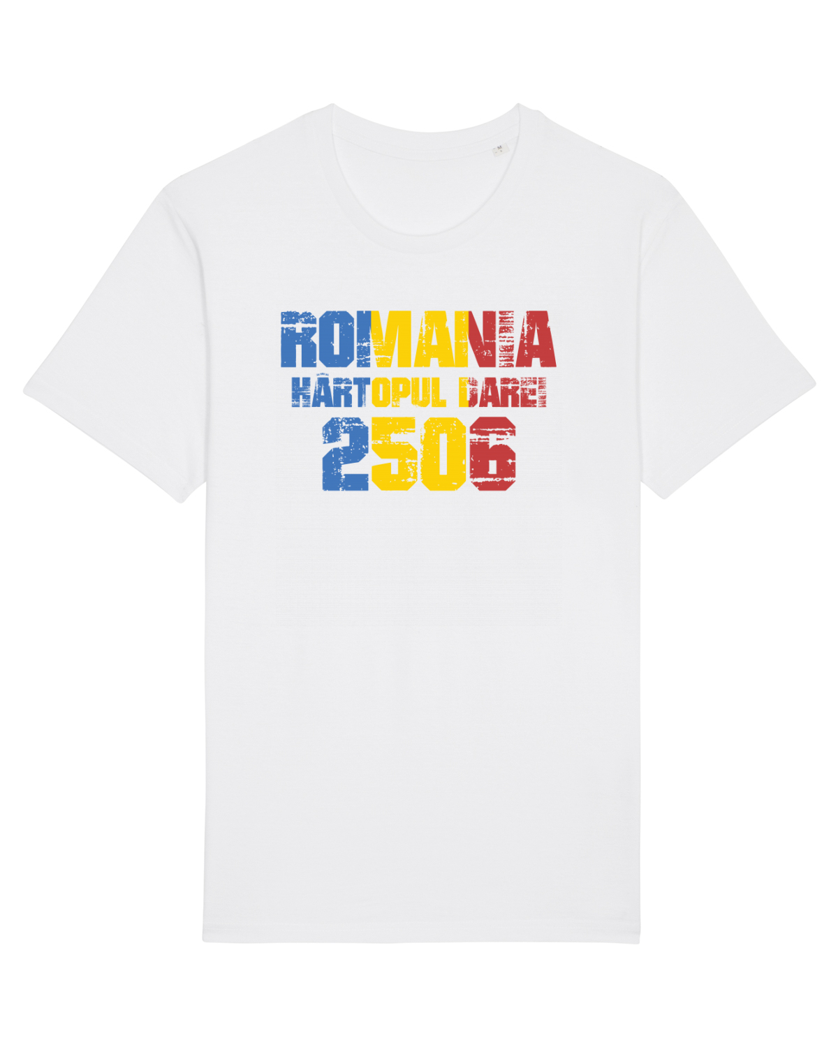 Tricou mânecă scurtă Unisex Rocker White