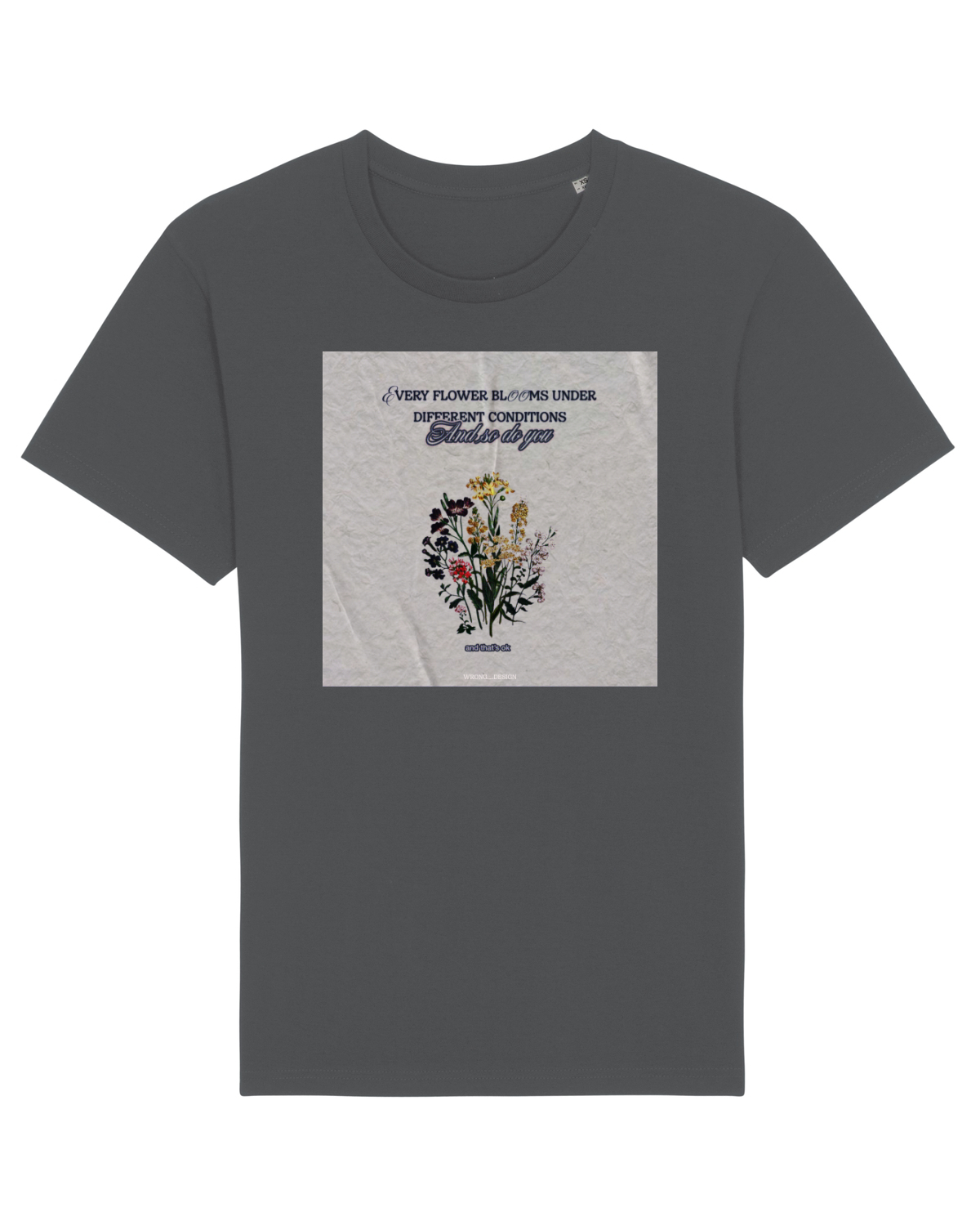 Tricou mânecă scurtă Unisex Rocker Anthracite
