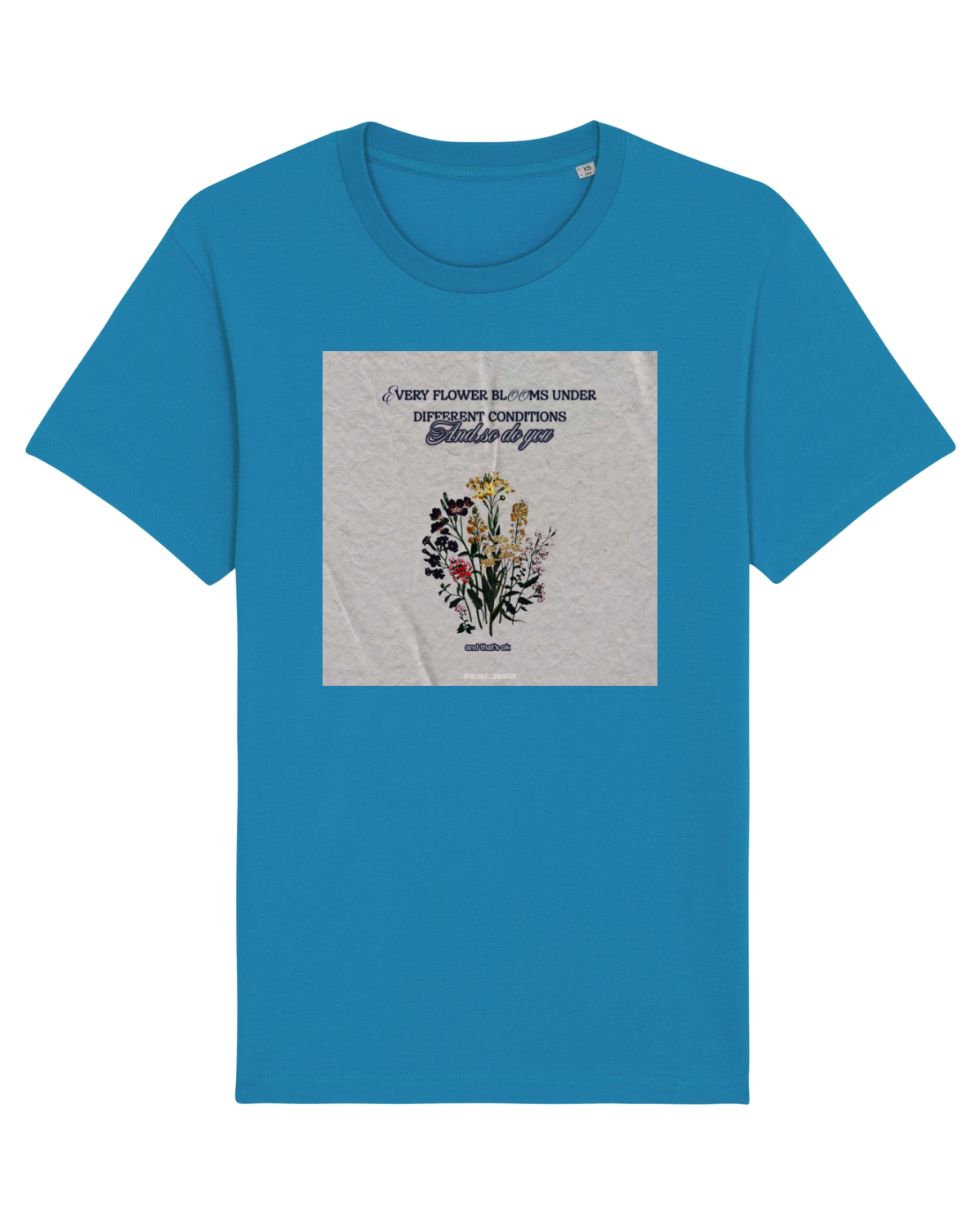 Tricou mânecă scurtă Unisex Rocker Azur