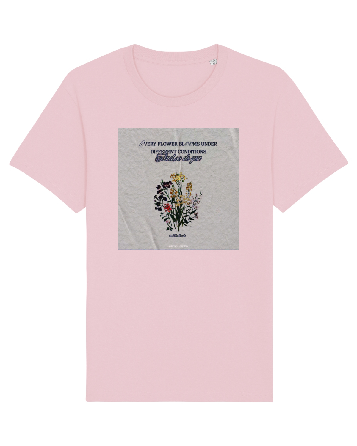 Tricou mânecă scurtă Unisex Rocker Cotton Pink