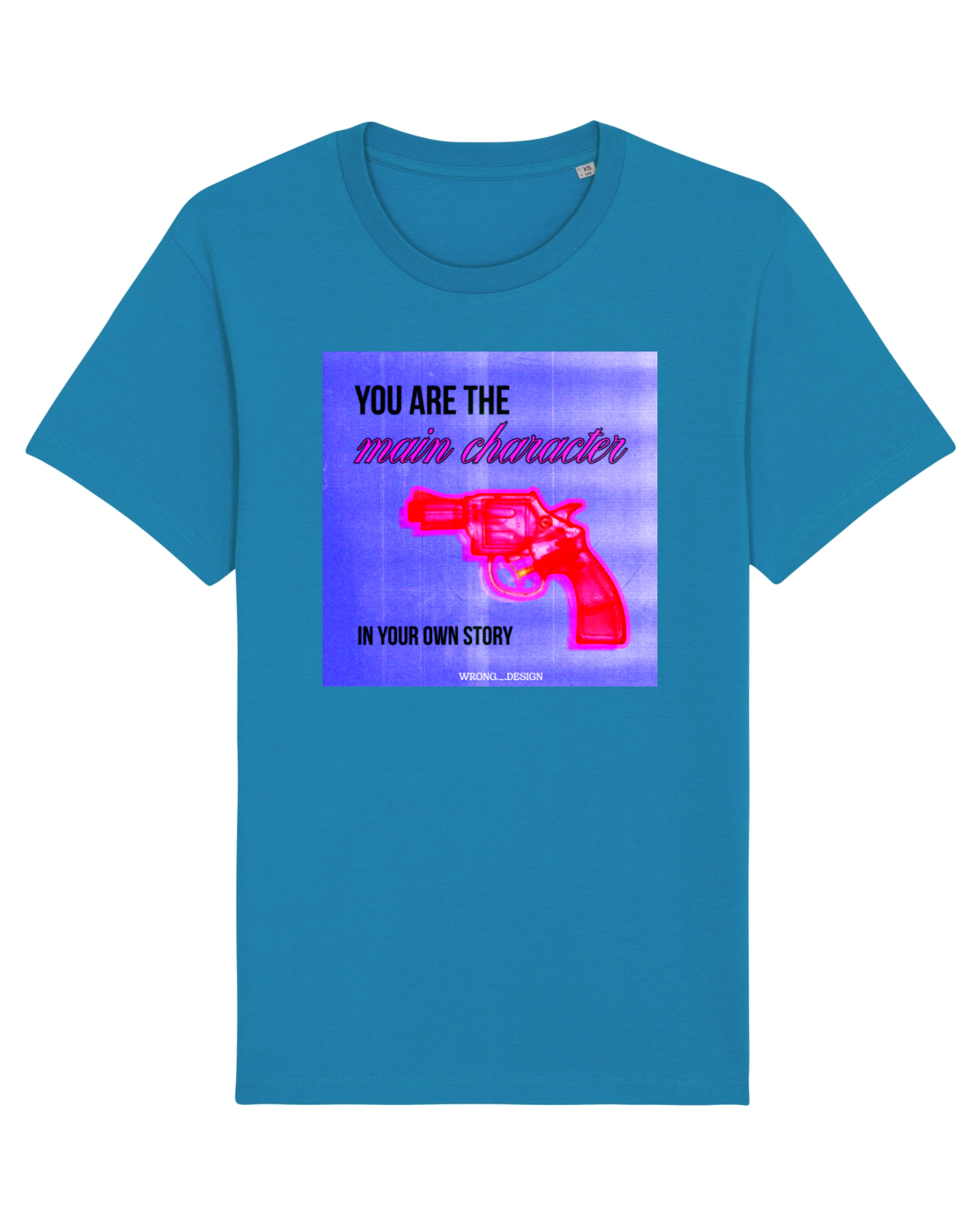 Tricou mânecă scurtă Unisex Rocker Azur