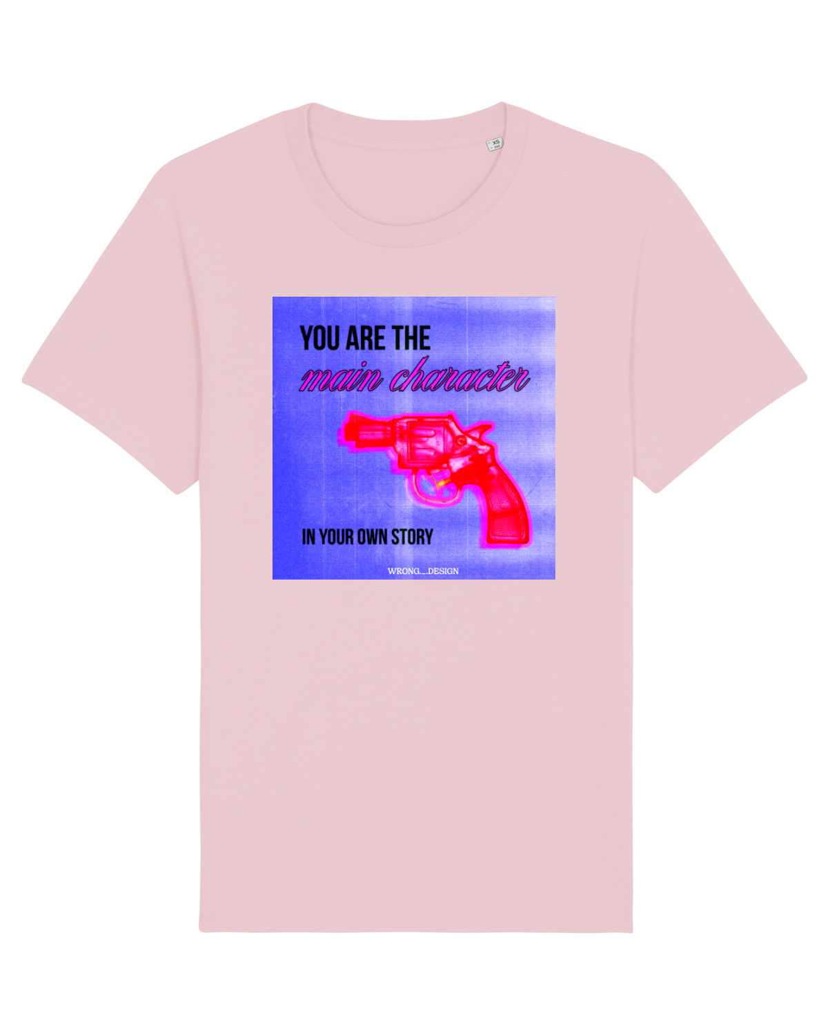 Tricou mânecă scurtă Unisex Rocker Cotton Pink