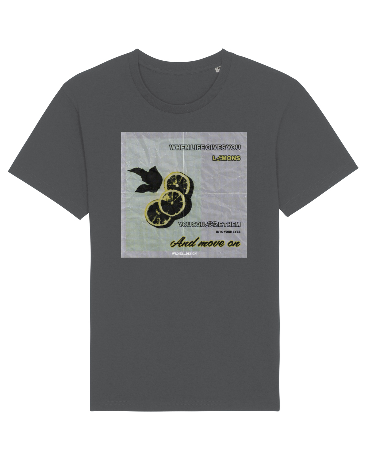 Tricou mânecă scurtă Unisex Rocker Anthracite