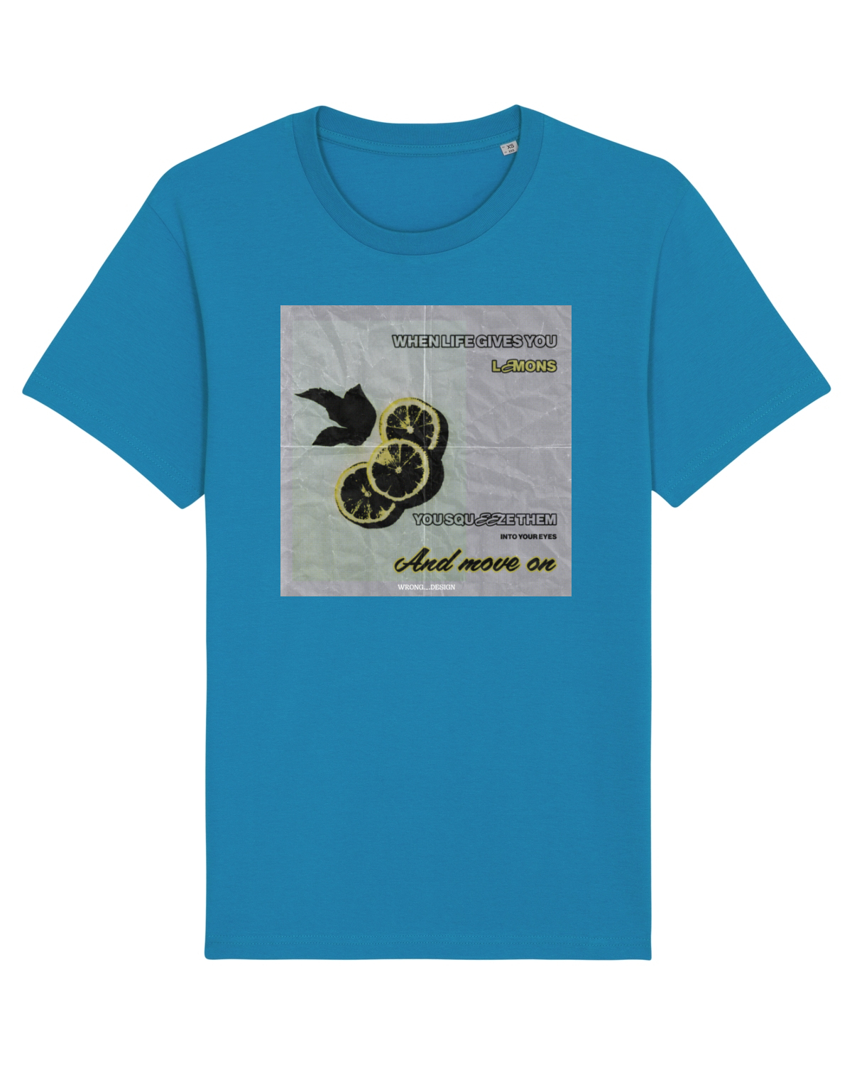 Tricou mânecă scurtă Unisex Rocker Azur