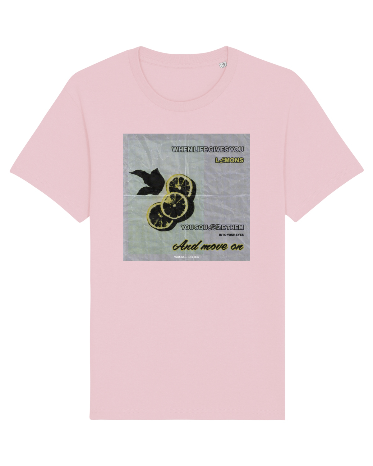 Tricou mânecă scurtă Unisex Rocker Cotton Pink