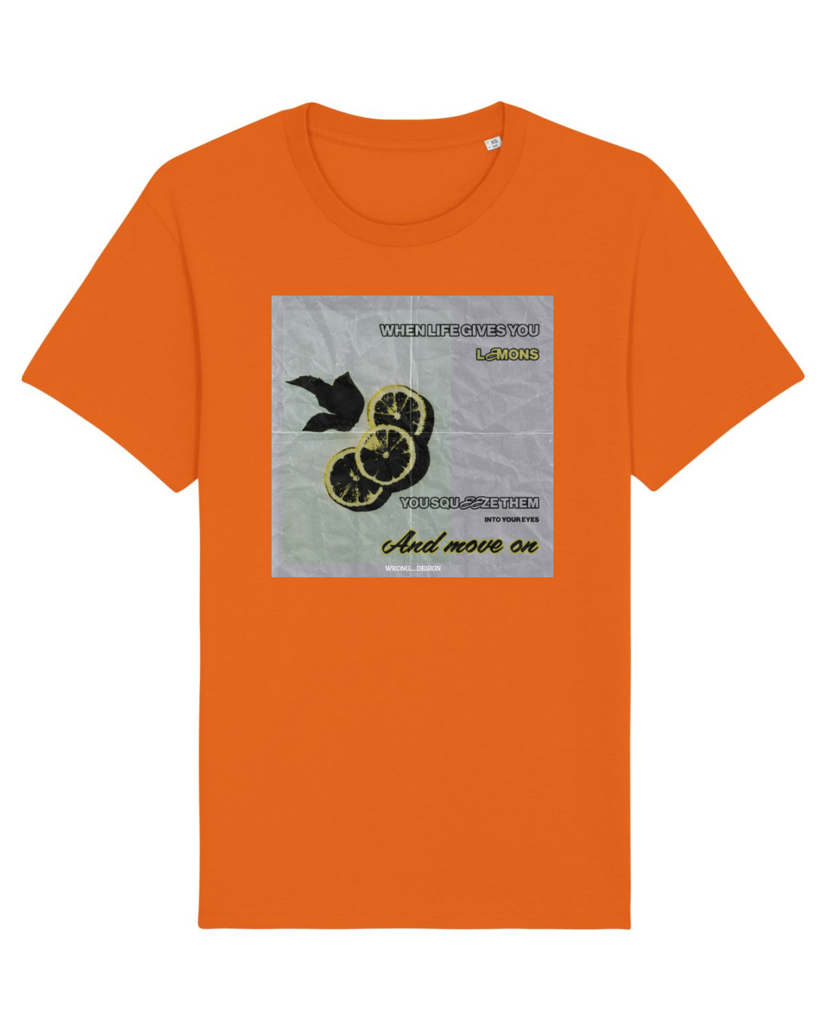 Tricou mânecă scurtă Unisex Rocker Bright Orange