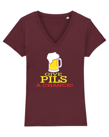 Give pils a chance Burgundy