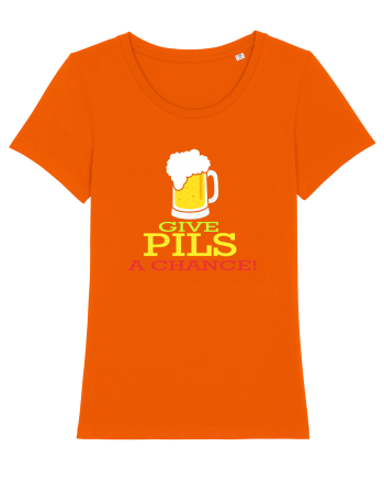 Give pils a chance Bright Orange