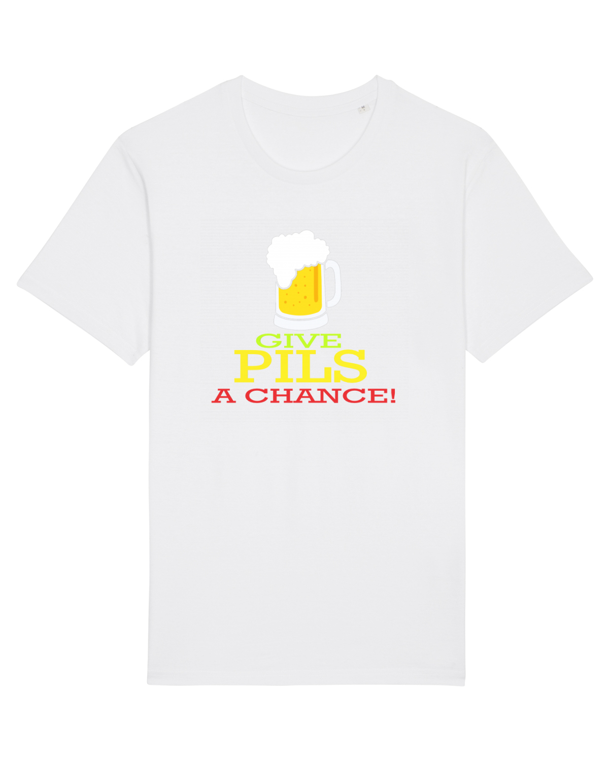 Tricou mânecă scurtă Unisex Rocker White
