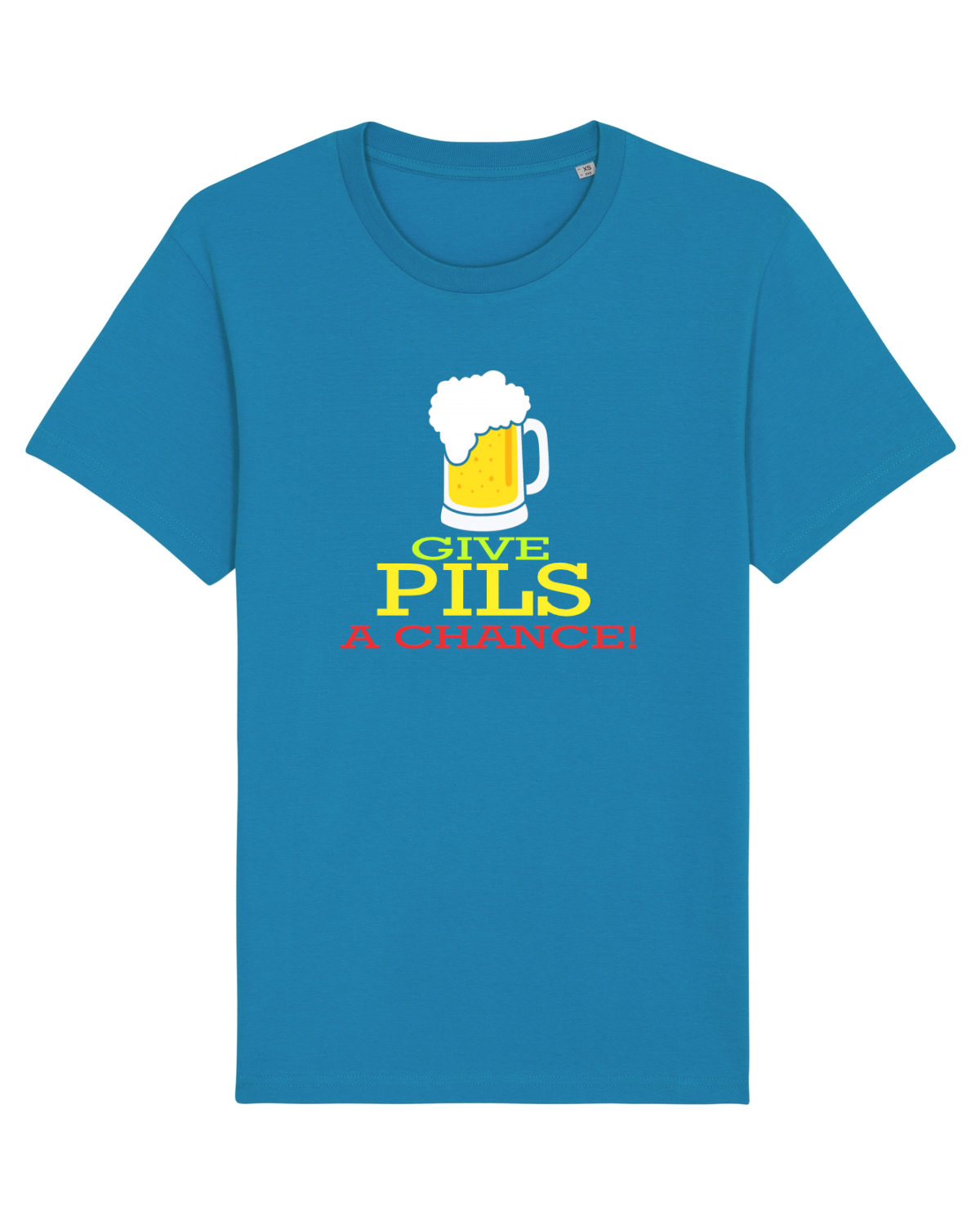 Tricou mânecă scurtă Unisex Rocker Azur