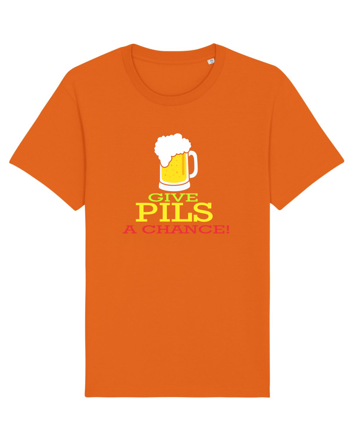 Tricou mânecă scurtă Unisex Rocker Bright Orange