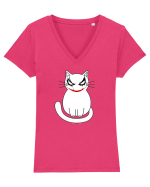 Kitty Tricou mânecă scurtă guler V Damă Evoker