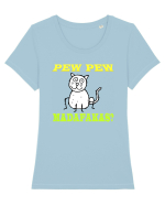 pew pew de Romania Tricou mânecă scurtă guler larg fitted Damă Expresser