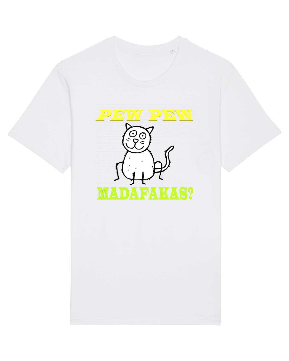 Tricou mânecă scurtă Unisex Rocker White