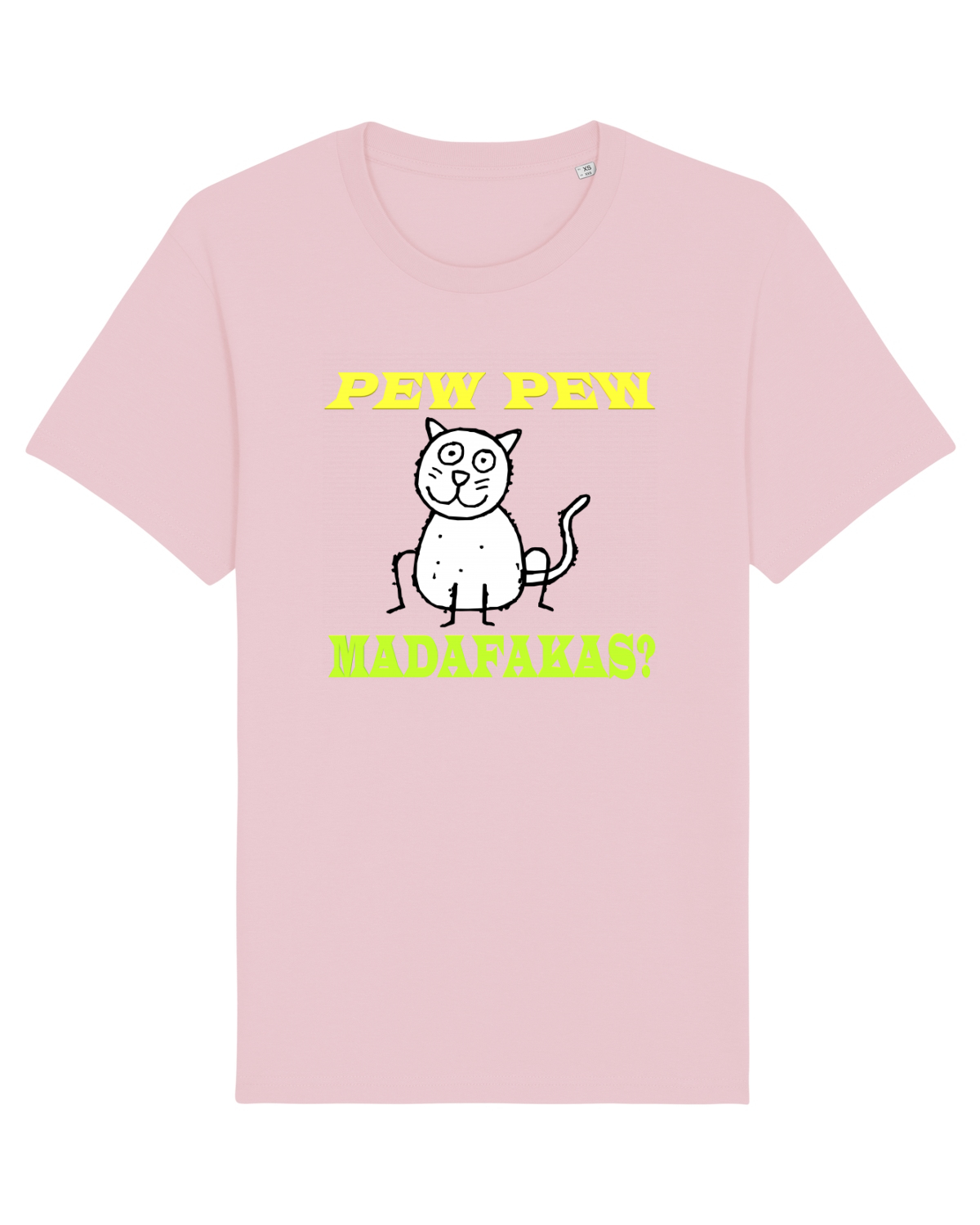 Tricou mânecă scurtă Unisex Rocker Cotton Pink