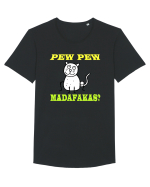 pew pew de Romania Tricou mânecă scurtă guler larg Bărbat Skater
