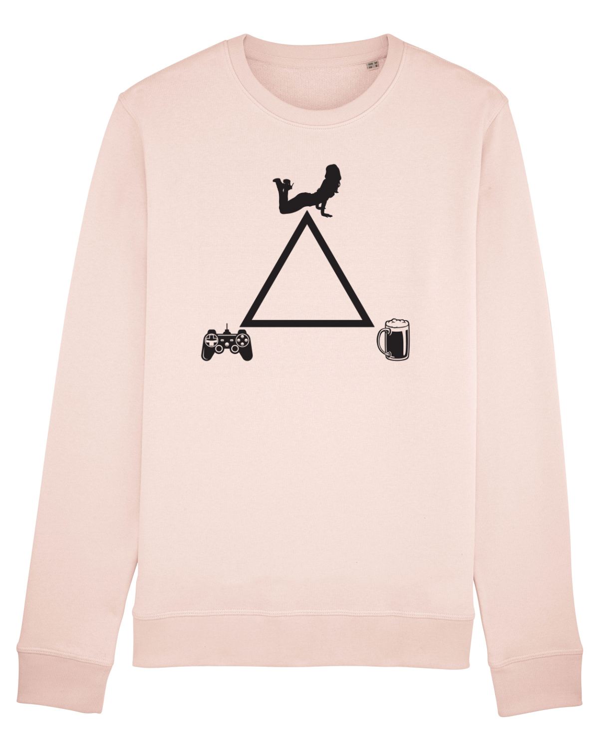 Bluză mânecă lungă Unisex Rise Candy Pink