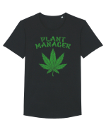 Plant Manager Trippy Green Tricou mânecă scurtă guler larg Bărbat Skater