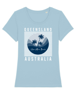 Noosa Main Beach Australia Tricou mânecă scurtă guler larg fitted Damă Expresser