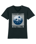 Noosa Main Beach Australia Tricou mânecă scurtă guler V Bărbat Presenter