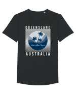 Noosa Main Beach Australia Tricou mânecă scurtă guler larg Bărbat Skater