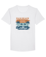 Palm Beach california Tricou mânecă scurtă guler larg Bărbat Skater