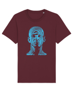 Shadow face, blue Tricou mânecă scurtă Unisex Rocker
