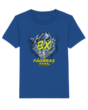 Pentru montaniarzi - Man vs mountain - Făgăraș 8x Majorelle Blue