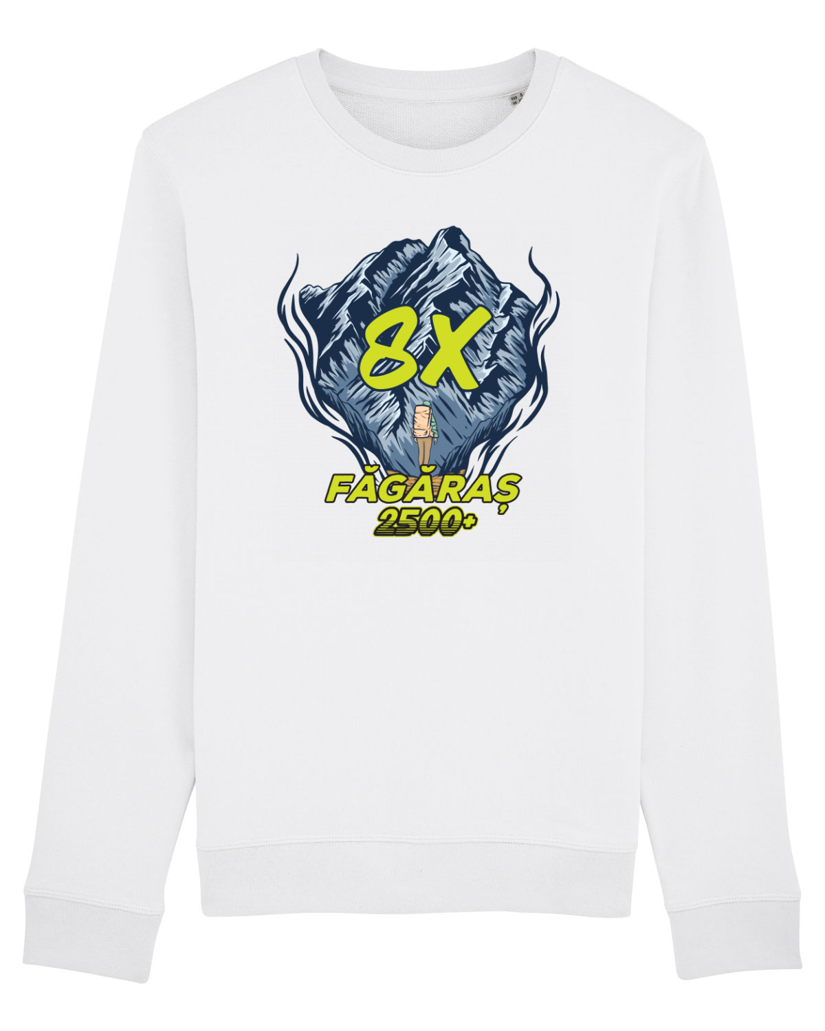 Bluză mânecă lungă Unisex Rise White