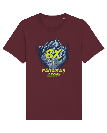 Pentru montaniarzi - Man vs mountain - Făgăraș 8x Burgundy