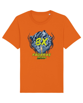 Pentru montaniarzi - Man vs mountain - Făgăraș 8x Bright Orange