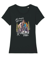 Life changing eXperience - Romania 2500 Tricou mânecă scurtă guler larg fitted Damă Expresser